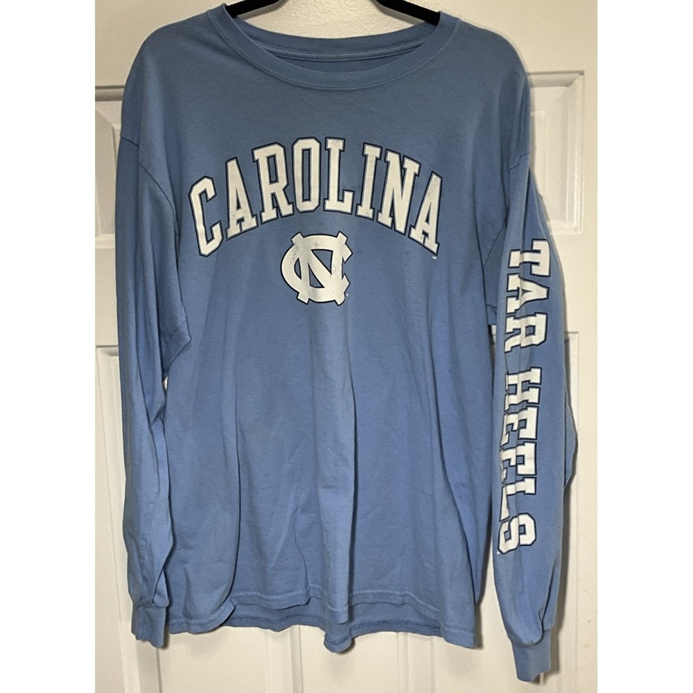 ACC Basketball North Carolina Tar Heels Powder Blue Long Sleeve Men's Large